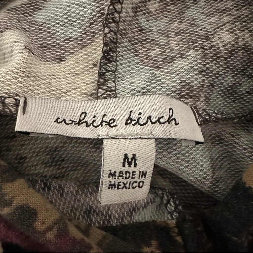White Birch Tie‎ Dye Hooded Pullover Sweatshirt Size M